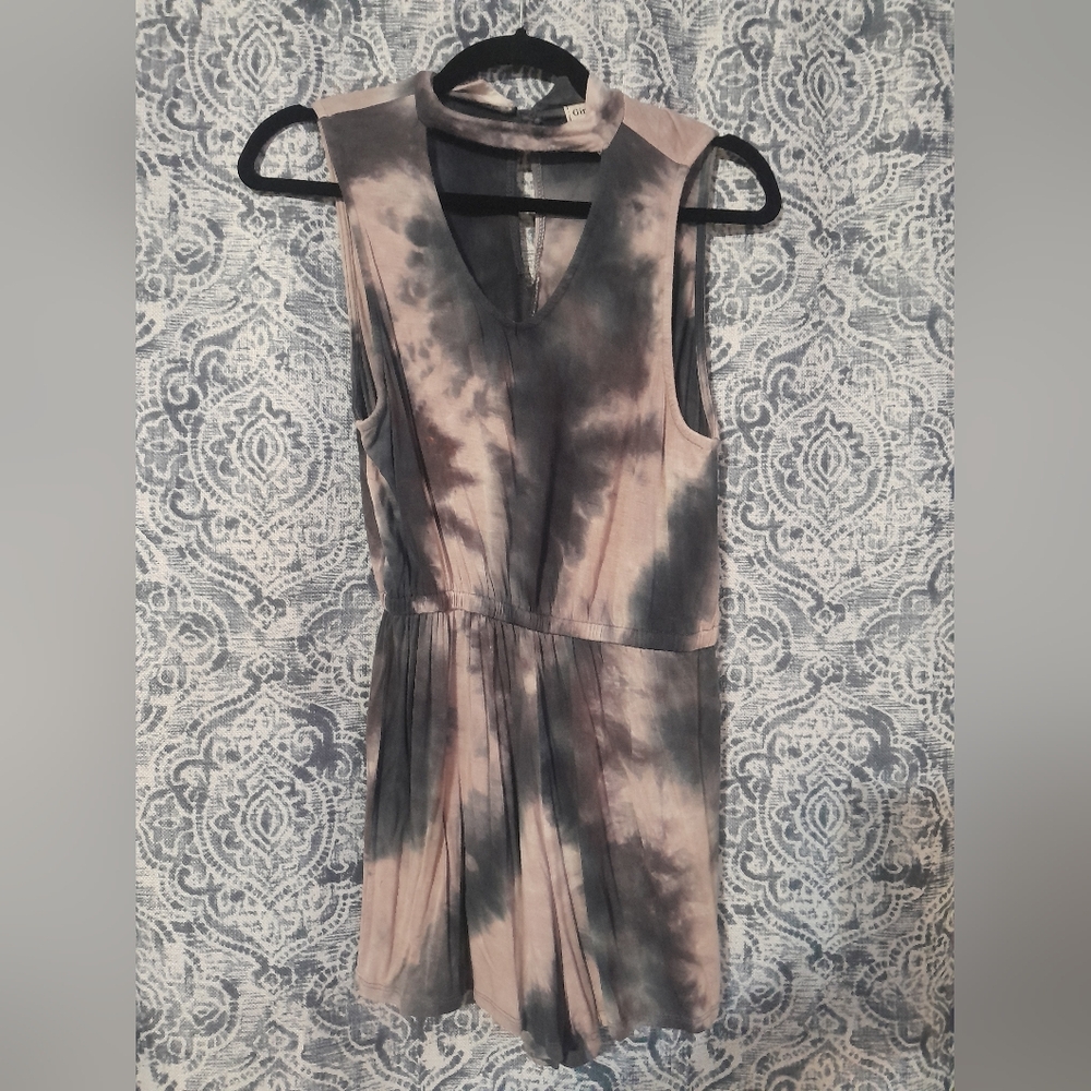 Tie-Dye Sleeveless Romper